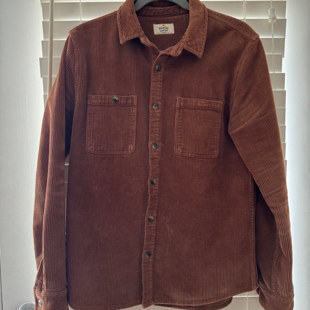 Marine Layer Brown Chord shirt/jacket